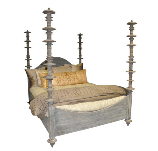 NOIR Furniture - Ferret Bed, E. King, Weathered - GBED109EKWEA - GreatFurnitureDeal