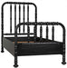 NOIR Furniture - Bachelor Twin Bed, Hand Rubbed Black - GBED112THB - GreatFurnitureDeal