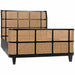 NOIR Furniture - Porto Queen Bed in Hand Rubbed Black - GBED133QHB