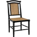 NOIR Furniture - Colonial Bamboo Hand Rubbed Black Side Chair - GCHA126HB - GreatFurnitureDeal
