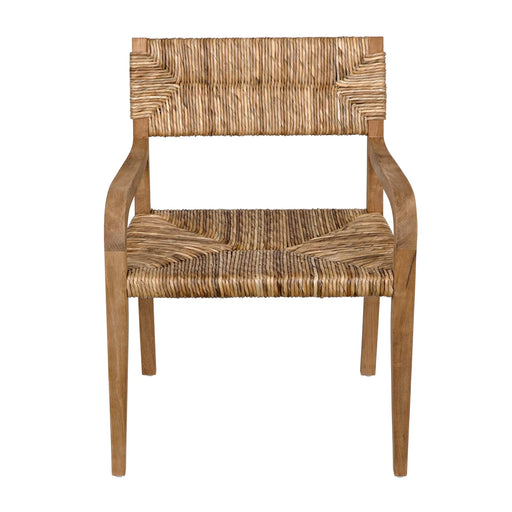 NOIR Furniture - QS Bowie Arm Chair, Teak - GCHA213T - GreatFurnitureDeal