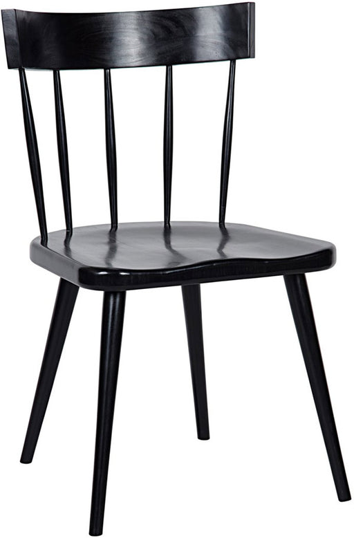 NOIR Furniture - Esme Chair, Hand Rubbed Black - GCHA257HB - GreatFurnitureDeal