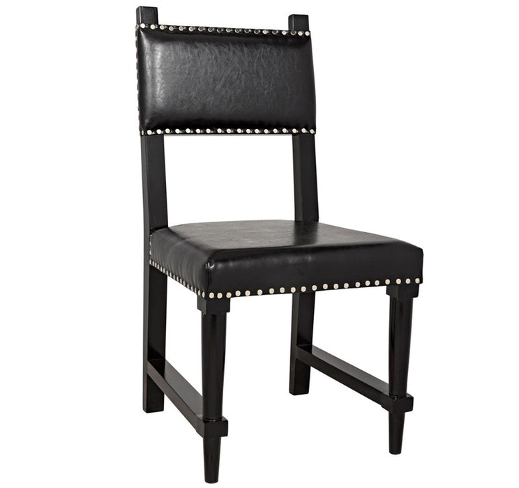 NOIR Furniture - Kerouac Chair, Distressed Black - GCHA275D1 - GreatFurnitureDeal