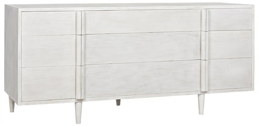 NOIR Furniture - QS Morten 9 Drawer Dresser, White Wash - GCON241WH - GreatFurnitureDeal
