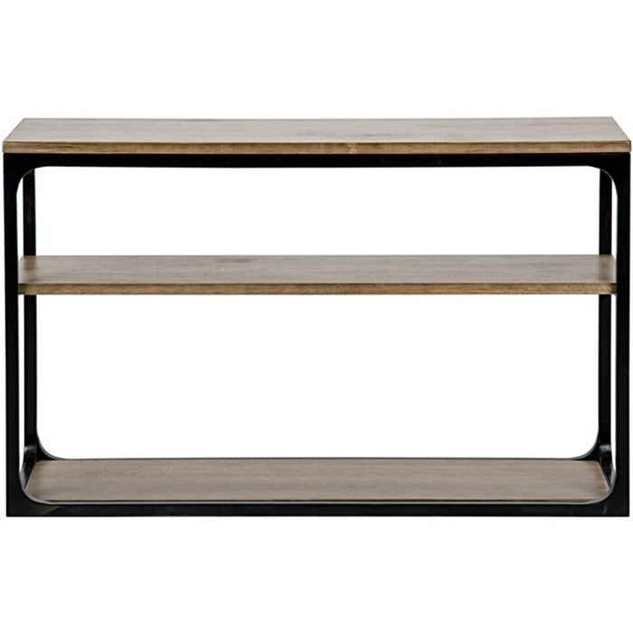 NOIR Furniture - Small Novie Console with Black Metal