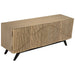 NOIR Furniture - Illusion Sideboard with Metal Base, Bleached Walnut - GCON244BW - GreatFurnitureDeal