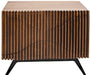 NOIR Furniture - Illusion Single Sideboard w- Metal Base - GCON244DW-1 - GreatFurnitureDeal