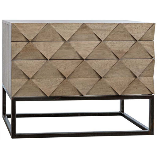 NOIR Furniture - Draco Sideboard with Metal Stand in Washed Walnut - GCON301WAW