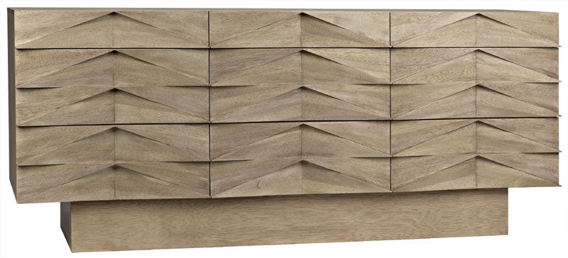 NOIR Furniture - Drake Sideboard, Washed Walnut - GCON306WAW - GreatFurnitureDeal