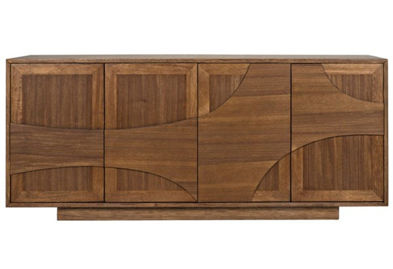 NOIR Furniture - Collage Sideboard, Dark Walnut - GCON310DW - GreatFurnitureDeal