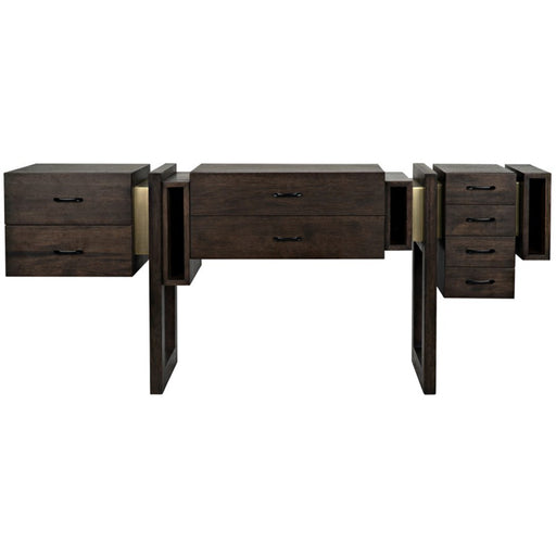 NOIR Furniture - Midlake Sideboard, Ebony Walnut - GCON330EB - GreatFurnitureDeal