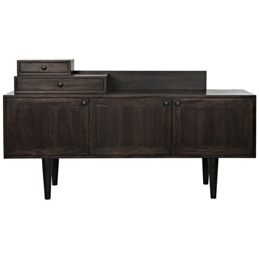 NOIR Furniture - Hermes Sideboard, Ebony Walnut - GCON342EB - GreatFurnitureDeal