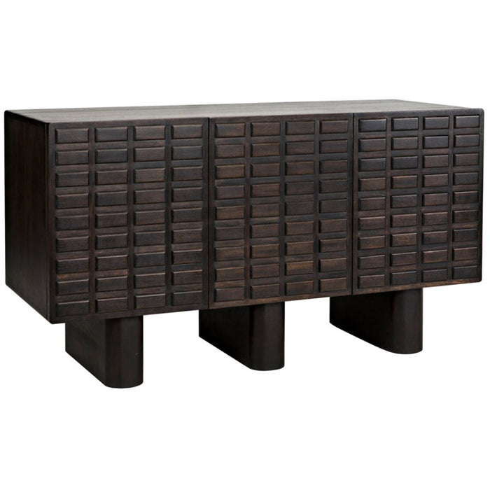 NOIR Furniture - Vega Sideboard, Ebony Walnut - GCON348EB - GreatFurnitureDeal
