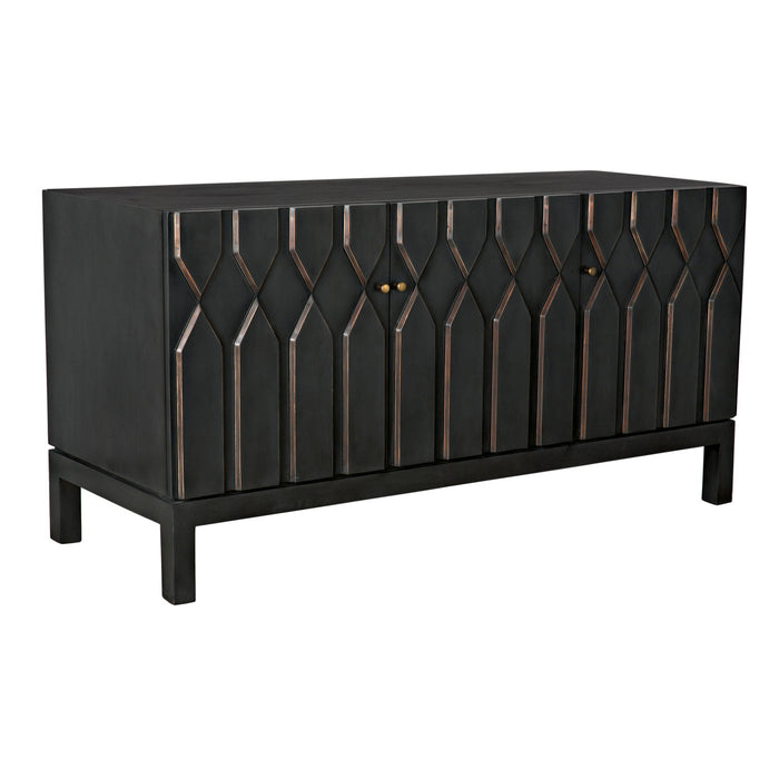 Noir Furniture - Anubis Sideboard, Pale Rubbed - GCON382PR