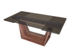 VIG Furniture - Modrest Babia Modern Smoked Glass & Walnut Extendable Dining Table - VGNSGD8683-SMK - GreatFurnitureDeal