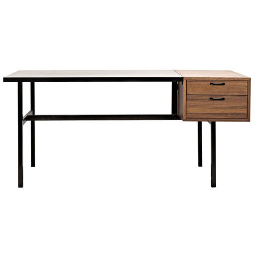 NOIR Furniture - Algeron Desk with Black Metal - GDES144MTB - GreatFurnitureDeal