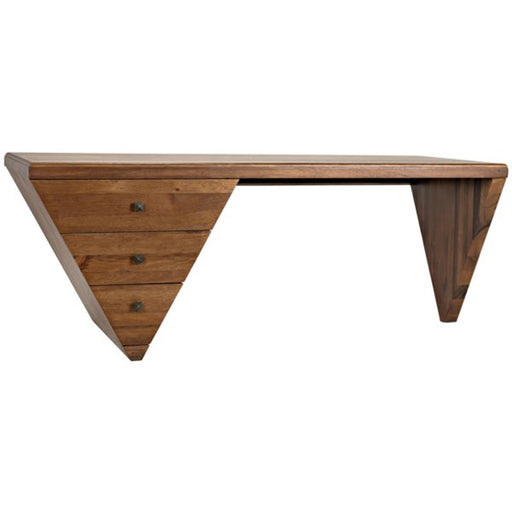 NOIR Furniture - Tetramo Desk, Dark Walnut - GDES169DW - GreatFurnitureDeal
