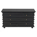 NOIR Furniture - QS Ascona Chest, Hand Rubbed Black - GDRE120HB - GreatFurnitureDeal