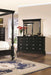 Myco Furniture - St. Regis Dresser With Mirror in Antique Black - SR8207-DM - GreatFurnitureDeal