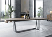 VIG Furniture - Modrest Gilroy - Modern Walnut & Stainless Steel Dining Table - VGBBMI2003T-WAL-DT - GreatFurnitureDeal