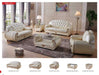ESF Furniture - Giza Full Leather 2 Piece Sofa Set in Beige - GIZA-2SET - GreatFurnitureDeal