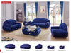 ESF Furniture - Giza Fabric 2 Piece Sofa Set in Dark Blue - GIZABLUE-2SET