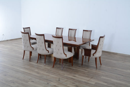 European Furniture - Glamour 5 Piece Dining Room Set in Brown - 56015-5SET - GreatFurnitureDeal