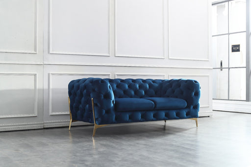 J&M Furniture - Glamour Love Seat in Blue - 17182-L - GreatFurnitureDeal