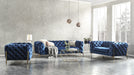 J&M Furniture - Glamour 3 Piece Living Room Set in Blue - 17182-3SET - GreatFurnitureDeal