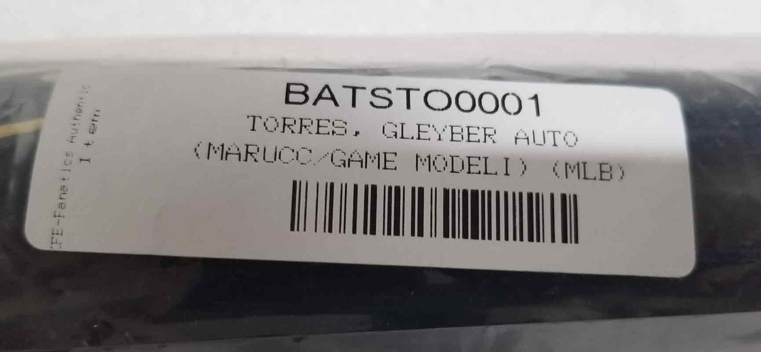 Gley Torres signed Game Model Marucci Baseball bat autograph Fanatics COA - GreatFurnitureDeal