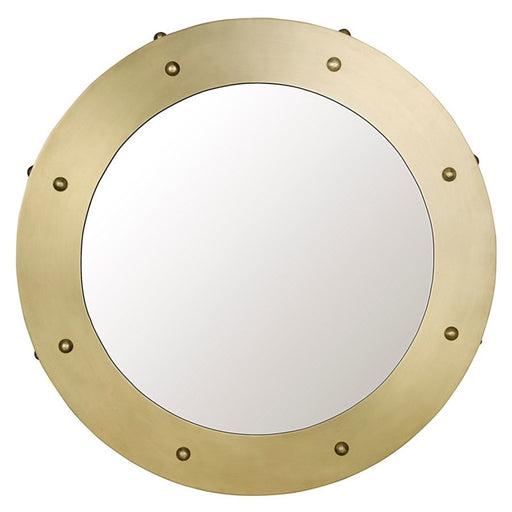NOIR Furniture - Clay Mirror, Small, Antique Brass Finish - GMIR139MB-S - GreatFurnitureDeal