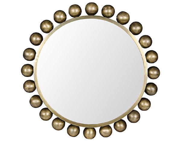 NOIR Furniture - Cooper Mirror, Antique Brass - GMIR147MB - GreatFurnitureDeal