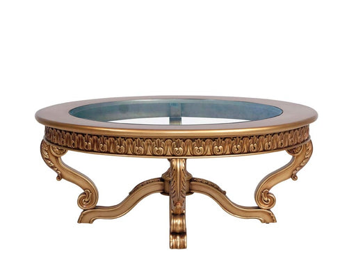 European Furniture - Golden Knights Luxury Coffee Table in Golden Bronze - 4590-CT