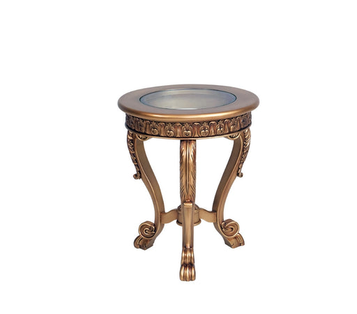 European Furniture - Golden Knights Luxury End Table in Golden Bronze - 4590-ET
