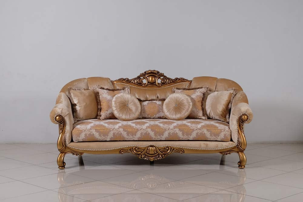 European Furniture - Golden Knights Luxury Sofa in Golden Bronze - 4590-S - GreatFurnitureDeal
