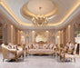 European Furniture - Golden Knights 3 Piece Luxury Living Room Set in Golden Bronze - 4590-S2C - GreatFurnitureDeal