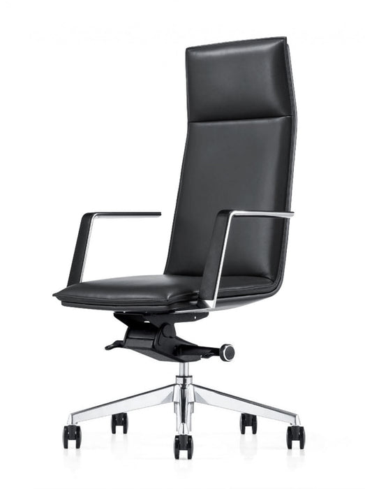VIG Furniture - Modrest Gorsky Modern Black High Back Executive Office Chair - VGFUA1819-BLK-OC - GreatFurnitureDeal