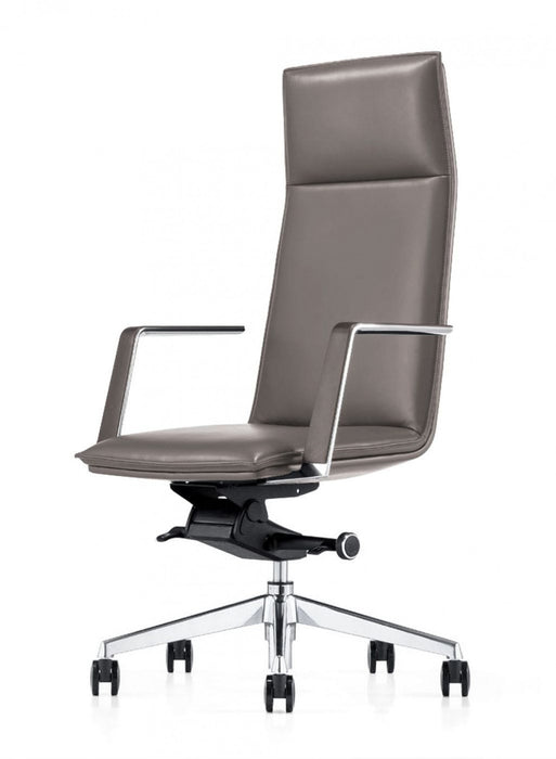 VIG Furniture - Modrest Gorsky Modern Grey High Back Executive Office Chair - VGFUA1819-GRY-OC