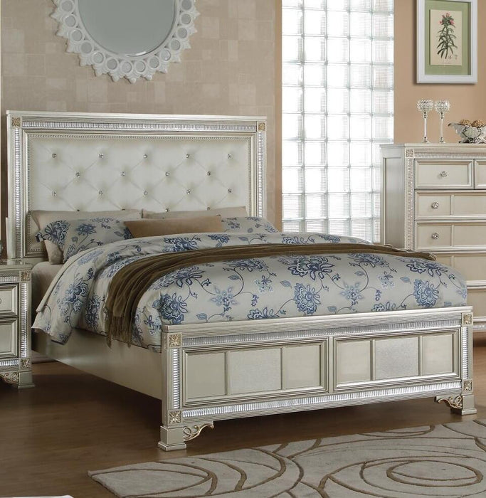 Myco Furniture - Gracie King Bed in Champagne - GR545-K - GreatFurnitureDeal