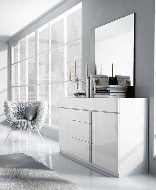 ESF Furniture - Granada 120 Dresser and Mirror - GRANADADRESSERWHITE-M - GreatFurnitureDeal