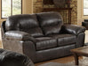Jackson Furniture - Grant Bonded Leather Loveseat in Steel - 4453-02-STEEL