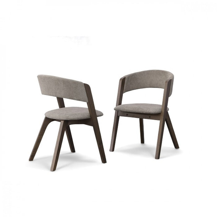 VIG Furniture - Modrest Grover - Modern Grey & Dark Wenge Dining Chair (Set of 2) - VGMA-MI-722