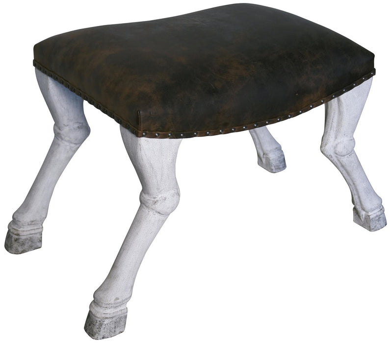 NOIR Furniture - Claw Leg Saddle Stool - GSTOOL113WW