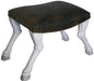 NOIR Furniture - Claw Leg Saddle Stool - GSTOOL113WW