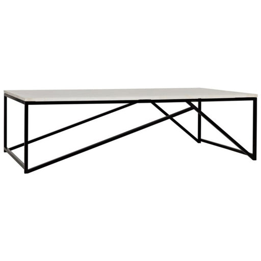 NOIR Furniture - Molimo Coffee Table with Black Metal - GTAB1025MTB