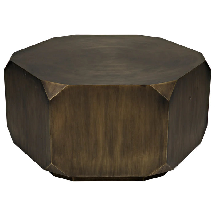 NOIR Furniture - Tytus Coffee Table in Metal w-Aged Brass Finish - GTAB1033AB