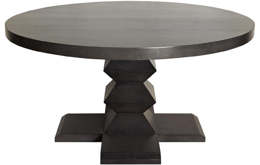 NOIR Furniture - Zig-Zag Base Dining Table, Pale - GTAB472P - GreatFurnitureDeal