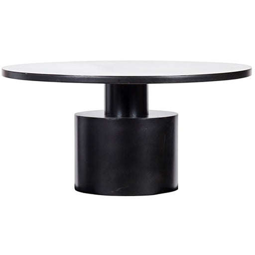 NOIR Furniture - Marlow Dining Table, Black Metal - GTAB488MTB - GreatFurnitureDeal