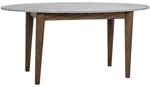 NOIR Furniture - Surf Oval Dining Table with Stone Top