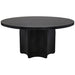 NOIR Furniture - Rome Dining Table, Black Metal - GTAB527MTB - GreatFurnitureDeal